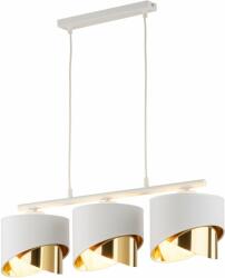 TK Lighting Grant lampă suspendată 3x15 W alb-auriu 4821 (4821)