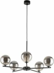 TK Lighting Lara lampă suspendată 5x15 W negru-fumuriu 5728 (5728)