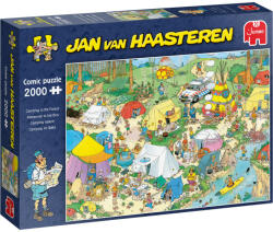 Jumbo Jan van Haasteren Kemping az erdőben - 2000 darabos puzzle (19087)