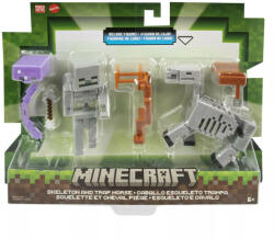 Mattel Minecraft: Craft-a-Block dupla csomag - Csontváz és csontváz ló figura (GTT53)