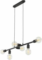 TK Lighting Porto lampă suspendată 6x15 W negru 5721 (5721)