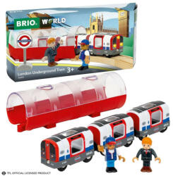 BRIO World Londoni metró fényekkel és hangokkal - Piros/Fehér (63608500)