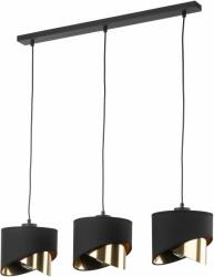 TK Lighting Grant lampă suspendată 3x15 W negru-auriu 4877 (4877)