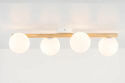TK Lighting Estera Wood lampă de tavan 4x6 W alb 5769