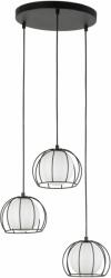 TK Lighting Beniamin lampă suspendată 3x6 W alb-negru 4812 (4812)