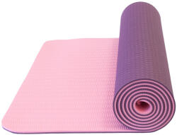 Yate Yoga Mat dvouvrstvá TPE Culoare: violet închis/roz