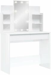 vidaXL Magasfényű fehér fésülködőasztal led-del 96x40x142 cm (837896) - pepita