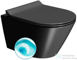 SAPHO GSI KUBE X SWIRLFLUSH fali WC, 36x50cm, dual-matt fekete (941626) (941626)