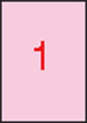 APLI Etikett, 210x297 mm, színes, APLI, pasztell rózsaszín, 20 etikett/csomag, APLI (LCA11846)