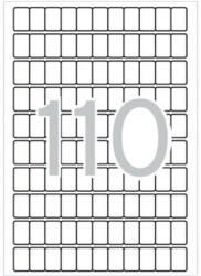 APLI Etikett, 12x18 mm, kerekített sarkú, A5 hordozón, APLI, 1650 etikett/csomag, APLI (LCA1860)