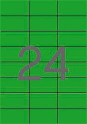 APLI Etikett, 70x37 mm, színes, APLI, zöld, 480 etikett/csomag, APLI (LCA1594)