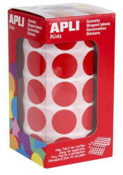 APLI Etikett, 20mm kör, kézzel írható, tekercsben, színes, APLI, piros 1700 etikett/csomag, APLI (LCA4861)