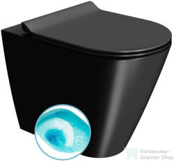 SAPHO GSI KUBE X SWIRLFLUSH fali WC, 36x55cm, dual-matt fekete (941026) (941026)