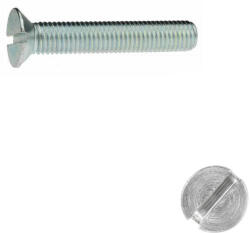  Süllyesztett fejű hornyolt csavar M8x10 TM - 4.8 (DIN 963, horganyzott)