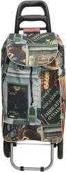 Beagles Shop & Go fekete mintás 2 kerekű gurulós bevásárló táska (17460102)