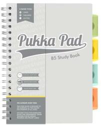 Pukka Pad Spirálfüzet, B5, PUKKA PAD Study book , szürke (9824-STU) - kellekanyagonline