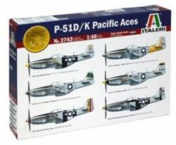  Italeri: P51 D/K Pacific Aces vadászrepülőgép makett, 1: 48