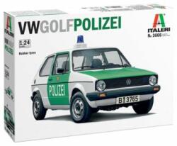  Italeri: VW Golf Polizei autó makett, 1: 24