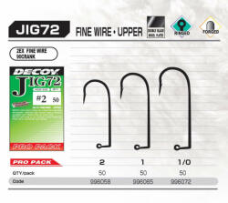 Jig Horog Decoy Pro Pack Jig72 Upper Fine Wire #1/0