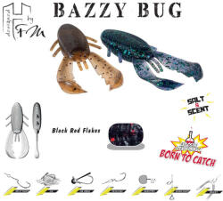  BAZZY BUG 3.2" 8cm Black Red Flakes