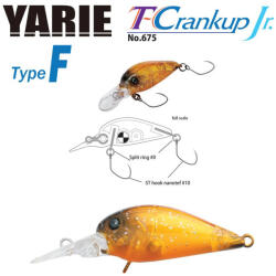  YARIE T-CRANKUP JR 675 TYPE F 2.8mm 1.8gr C19 YM Brown - aboutpet