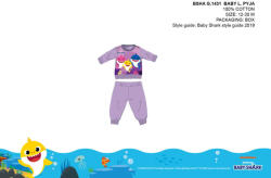  Baby Shark baba pizsama - jersey pamut pizsama - lila - 86