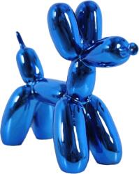 XIAOMAGG Figurina caine, model pudel balon, din rasina, albastru, 10 x 10 x 4 cm