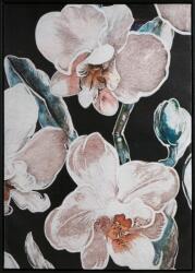 Eurofirany Orchidea kézzel festett falikép 638b kerettel Fekete 50x70 cm
