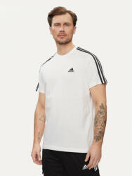 Adidas Tricou Essentials Single Jersey 3-Stripes T-Shirt IC9336 Alb Regular Fit