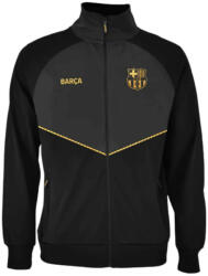  Barcelona pulóver felnőtt zippes fekete-arany 2XL