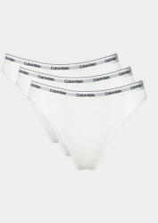 Calvin Klein Underwear Set 3 perechi de chiloți tanga 000QD5209E Alb