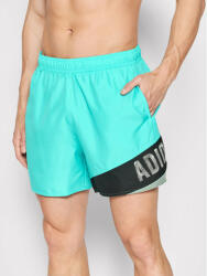 Adidas Pantaloni scurți pentru înot Wording HA0409 Verde Regular Fit