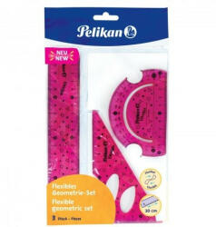 Herlitz Vonalzókészlet, KÉK színben (3 részes) (H_2024_00700917_kek)