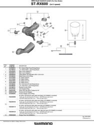 Shimano GRX RX600 11sp fékváltókar (ISTRX600RBI)