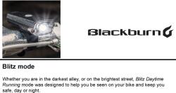 Blackburn Dayblazer 400 első lámpa (BBHL24)