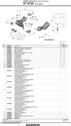 Shimano Tiagra 4725 tárcsafékhez 10sp fékváltókar (IST4725RI)