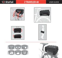 Zéfal Traveller 40 csomagtartó táska (Z703941)