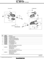 Shimano XTR M9100 bilincses váltókar (ISLM9100RAP)