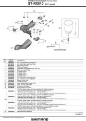 Shimano GRX RX810 2sp hidraulikus fékváltókar (ISTRX810LI)
