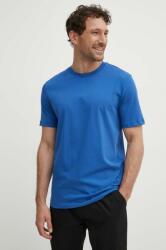 BOSS pamut póló férfi, sima, 50468347 - kék XXL - answear - 17 990 Ft