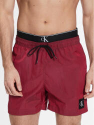 Calvin Klein Pantaloni scurți pentru înot Medium Double Wb KM0KM00846 Vișiniu Regular Fit