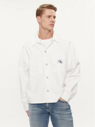 Calvin Klein cămașă de blugi J30J324869 Alb Relaxed Fit