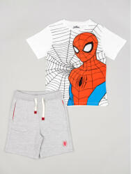 Zippy Set tricou și pantaloni scurți Spider-Man ZKBAP0602 23002 Alb Regular Fit