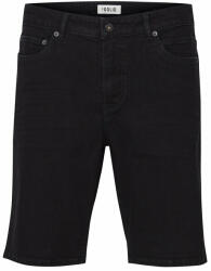Solid Pantaloni scurți de blugi 21104982 Negru Regular Fit