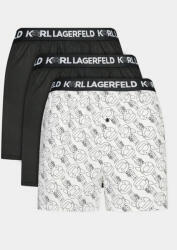 Karl Lagerfeld Set 3 perechi de boxeri Ikonik 2.0 Woven Boxer (X3) 235M2115 Negru