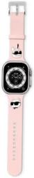 Karl Lagerfeld Strap KLAWLSLKCNP Apple Watch 42/44/45/49mm pink strap 3D Rubber Karl&Choupette Heads (KLAWLSLKCNP)