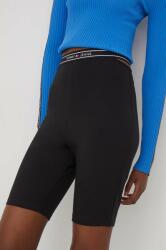 Tommy Jeans rövidnadrág női, fekete, sima, magas derekú - fekete M - answear - 17 990 Ft