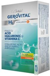 Gerovital SHORT LIFE - Fiole cu Acid Hialuronic - Gerovital H3 Hyaluron C Hyaluronic Acid and Vitamin C Ampoules, 10 fiole x 2 ml
