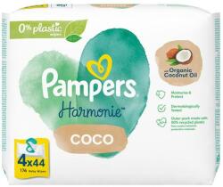 Pampers Pachet Servetele Umede Pentru Copii - Pampers Harmonie Coco, 4 x 44 buc