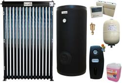 Fornello Pachet sistem solar presurizat, panou Fornello 15 Tuburi Heat Pipe, Grup pompare, Boiler cu 2 serpentine FORNELLO SOL 150 LT 2S, Controller, Vas expansiune, Aerisitor 1/2, Antigel (15tub-sol150)